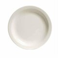 Tuxton China Nevada 6.5 in. Narrow Rim Plate - White Porcelain - 3 Dozen TNR-006